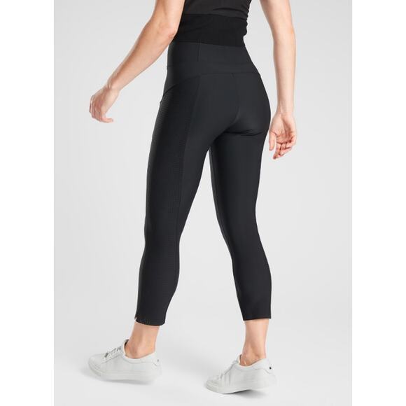 Athleta Stellar Pants Trousers Leggings Gray Green Crop Zip Pockets Size M - Picture 13 of 13